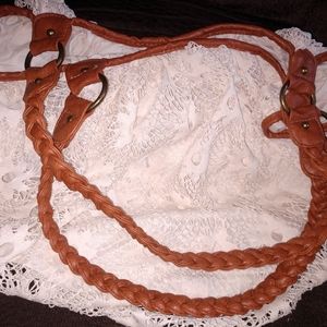 ♥️Claire's BoHo style lace satchel handbag